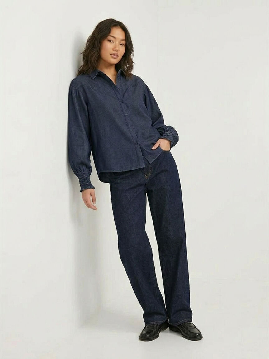 debby chambray ballon shirt Image 2