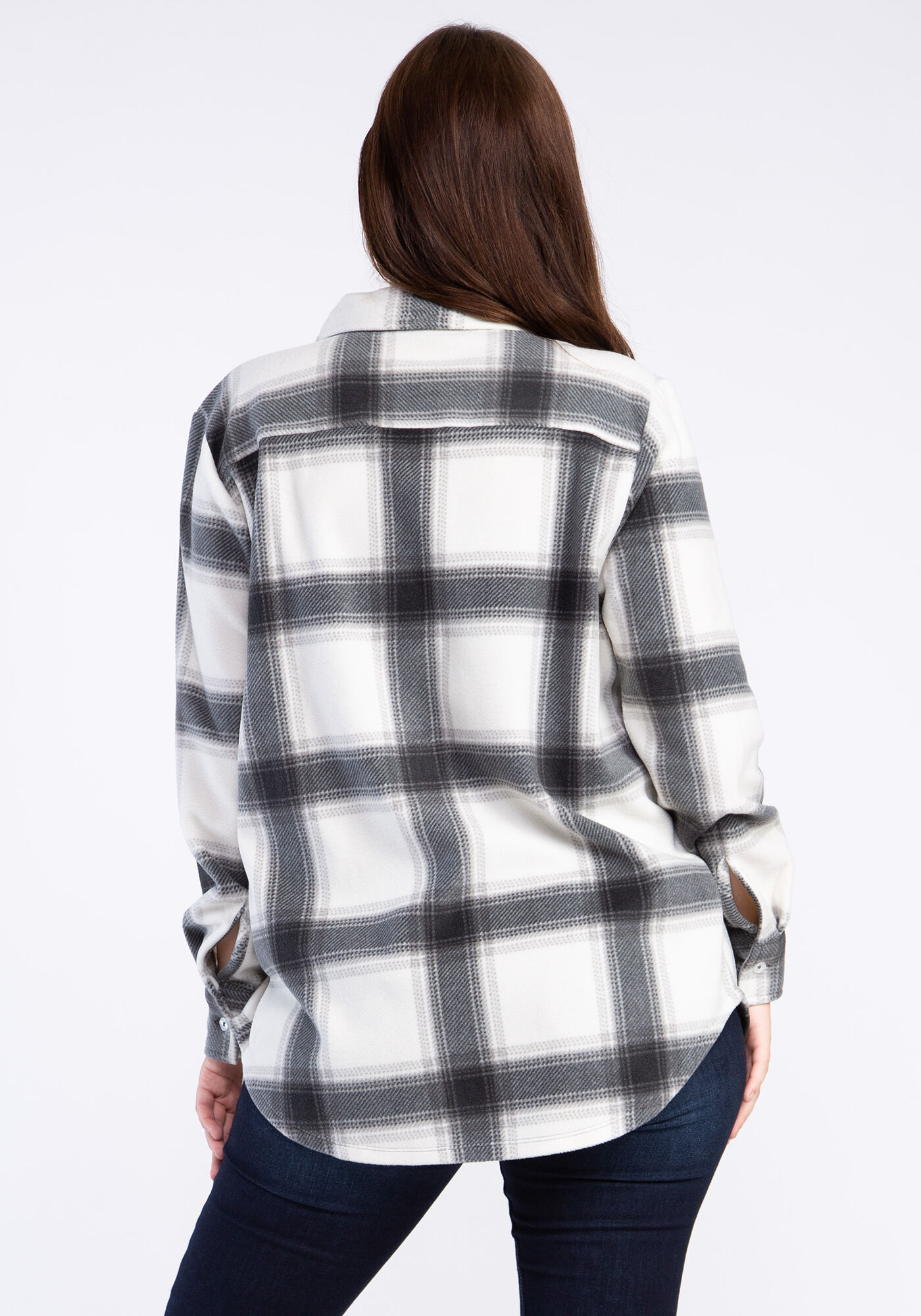 dinah fleece shacket Image 2