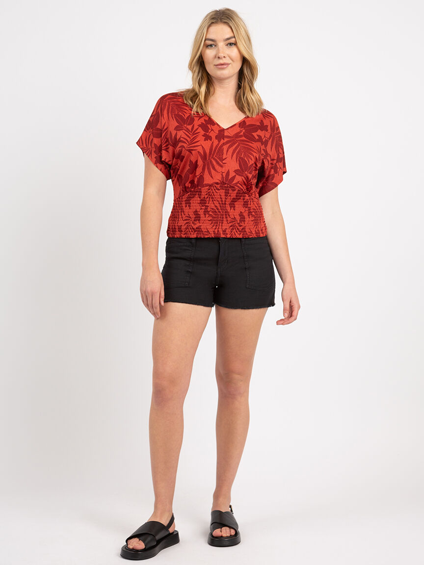 v-neck batwing top Image 2