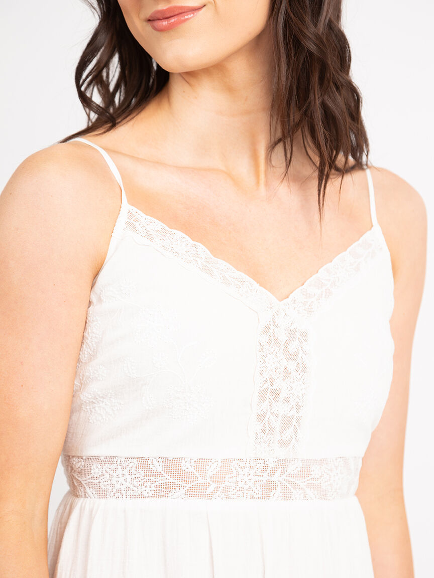 sheryl kismet strappy lace insert midi dress Image 4