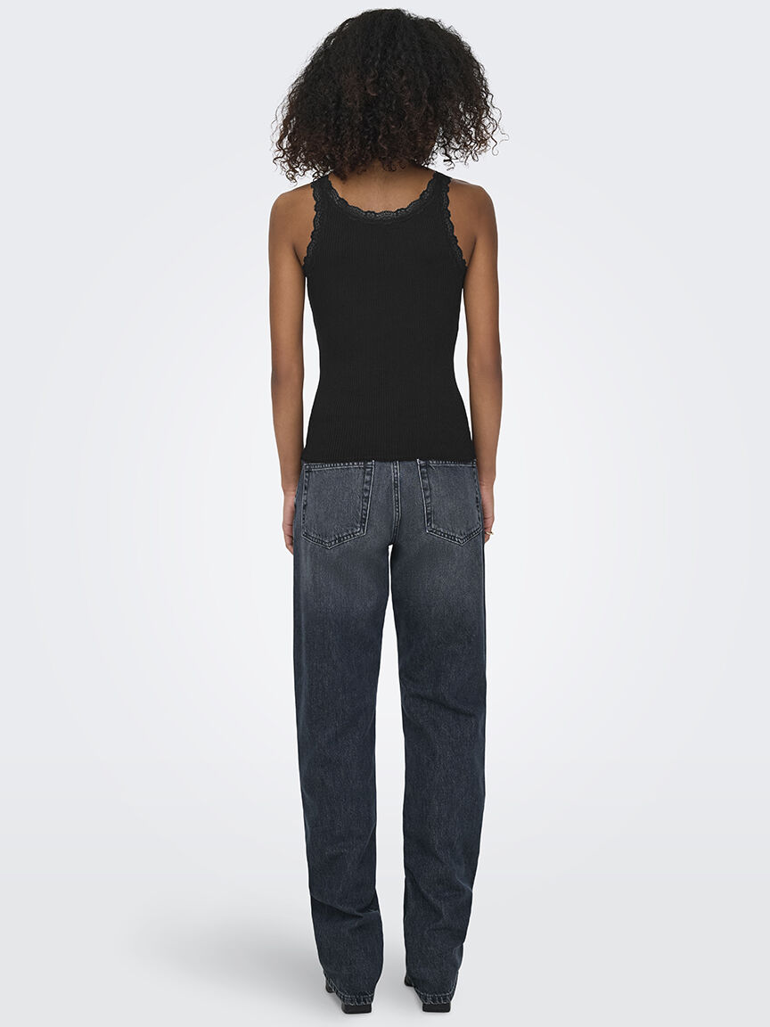 sara lace detail tank