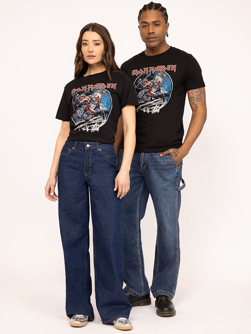 unisex iron maiden graphic tee