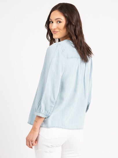 halsey 3/4 sleeve blouse