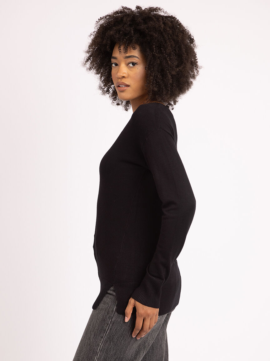 v neck sweater Image 3