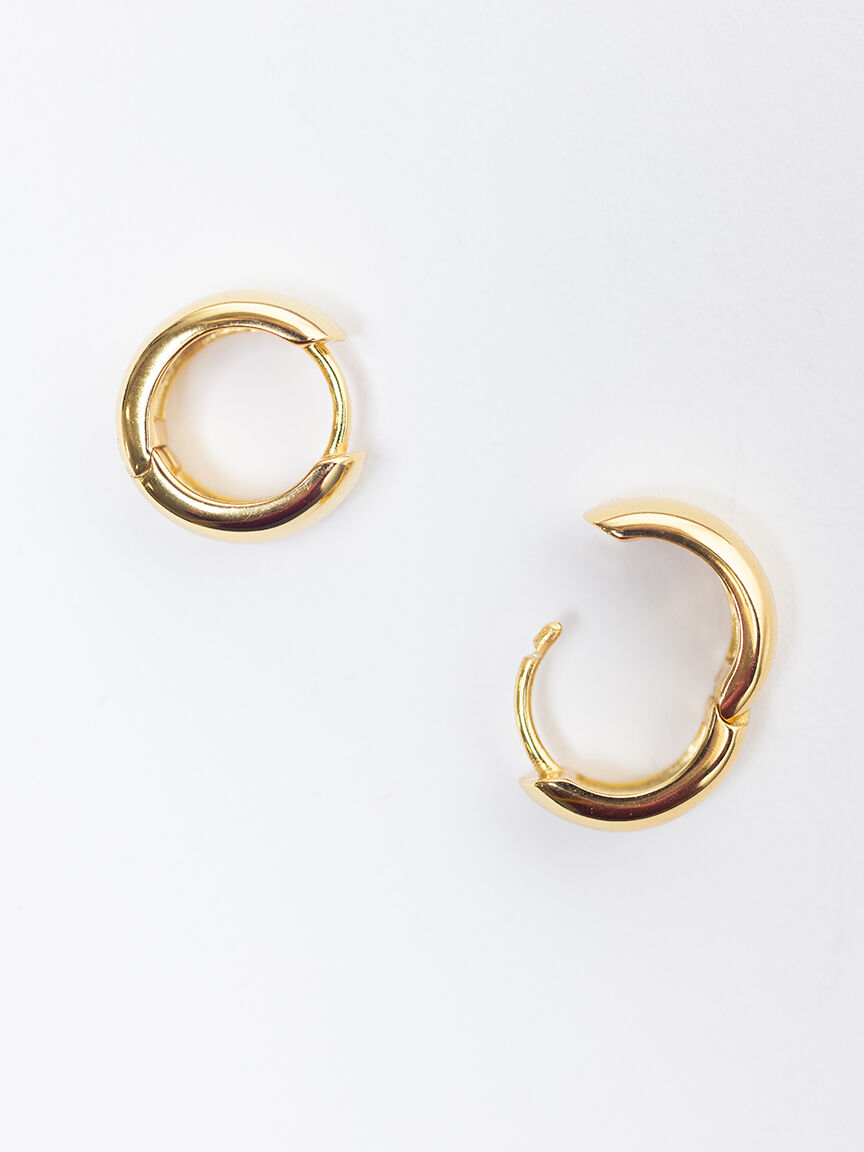 aurelia chunky hoop earrings gold