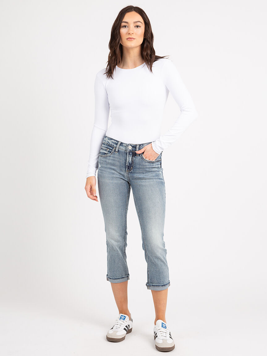 Silver jeans suki capri new arrivals
