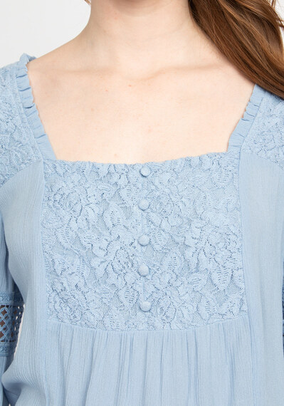 maggie square neck lace trimmed blouse Image 5