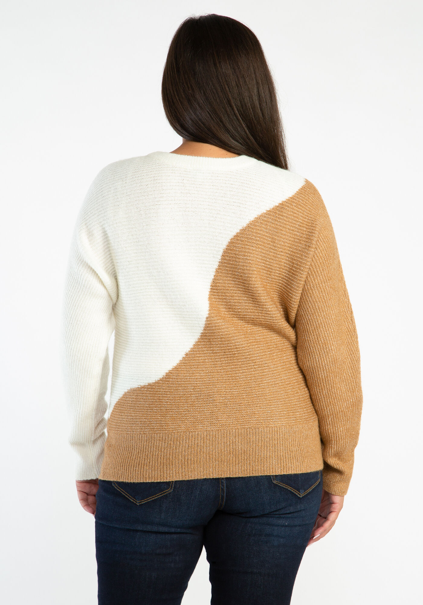 lacey asymmetrical colourblock popover Image 2