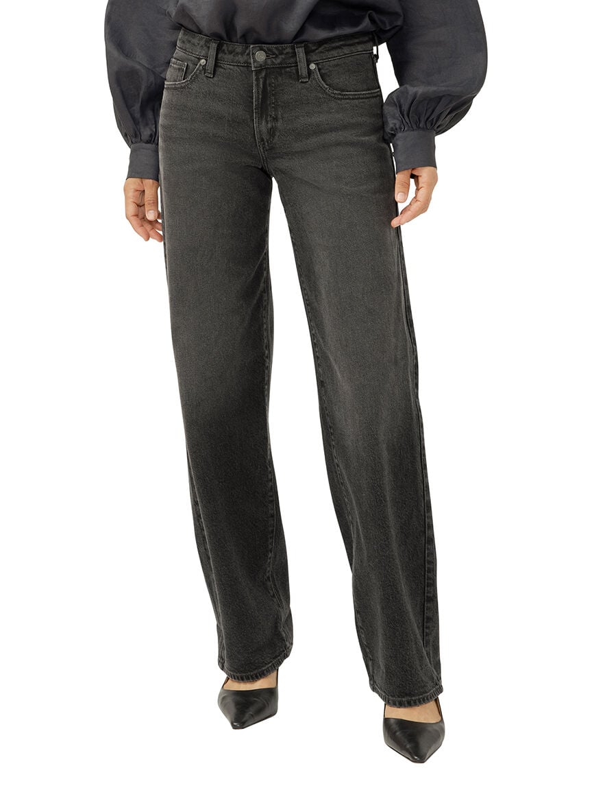Loose & Low Rise Straight Leg Jeans