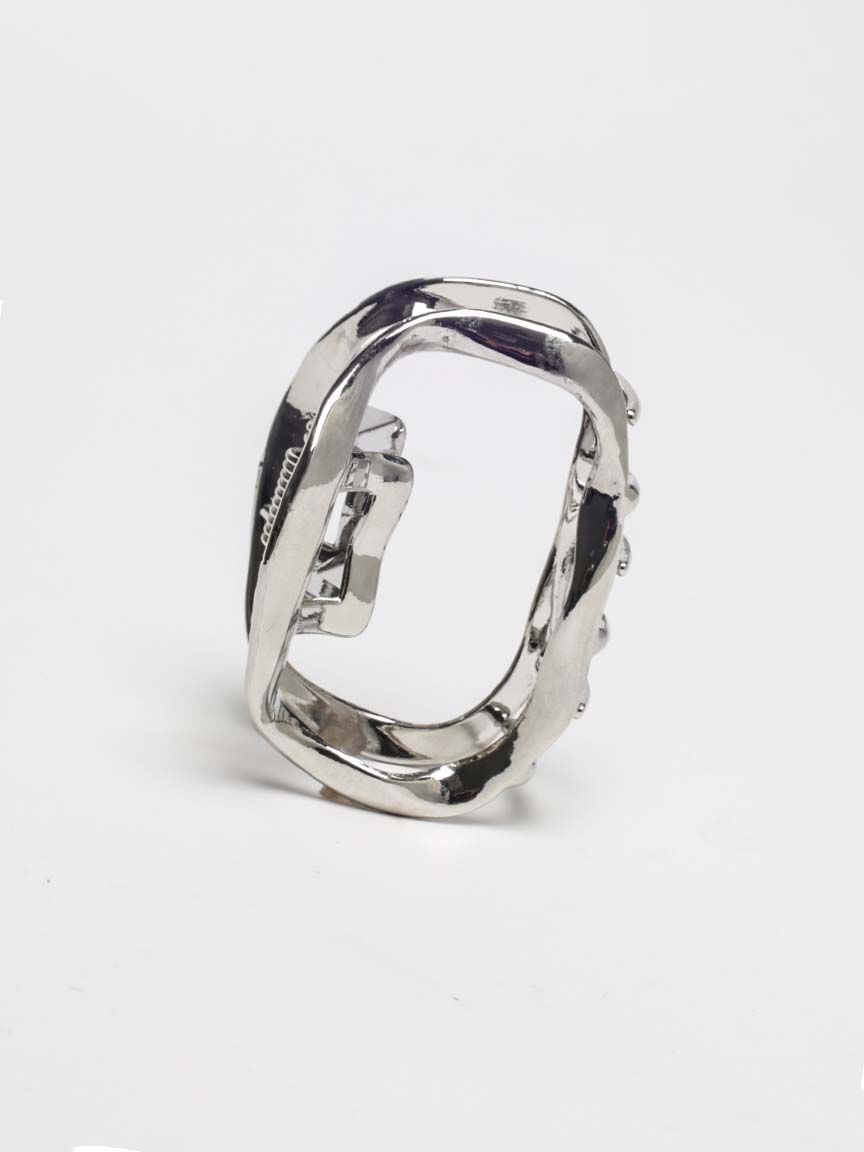 organic shape metal hair clip Image 1