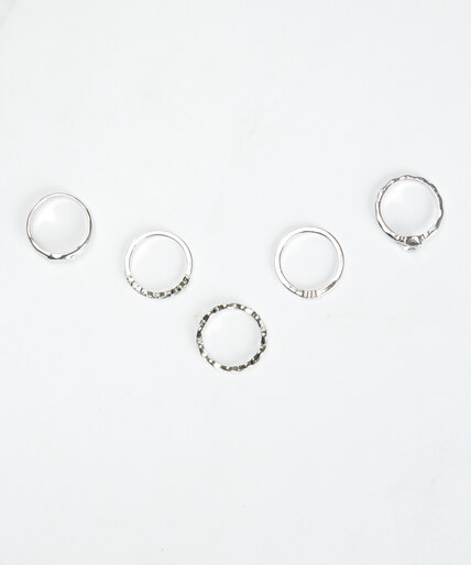 5 pack rings silver Image 3