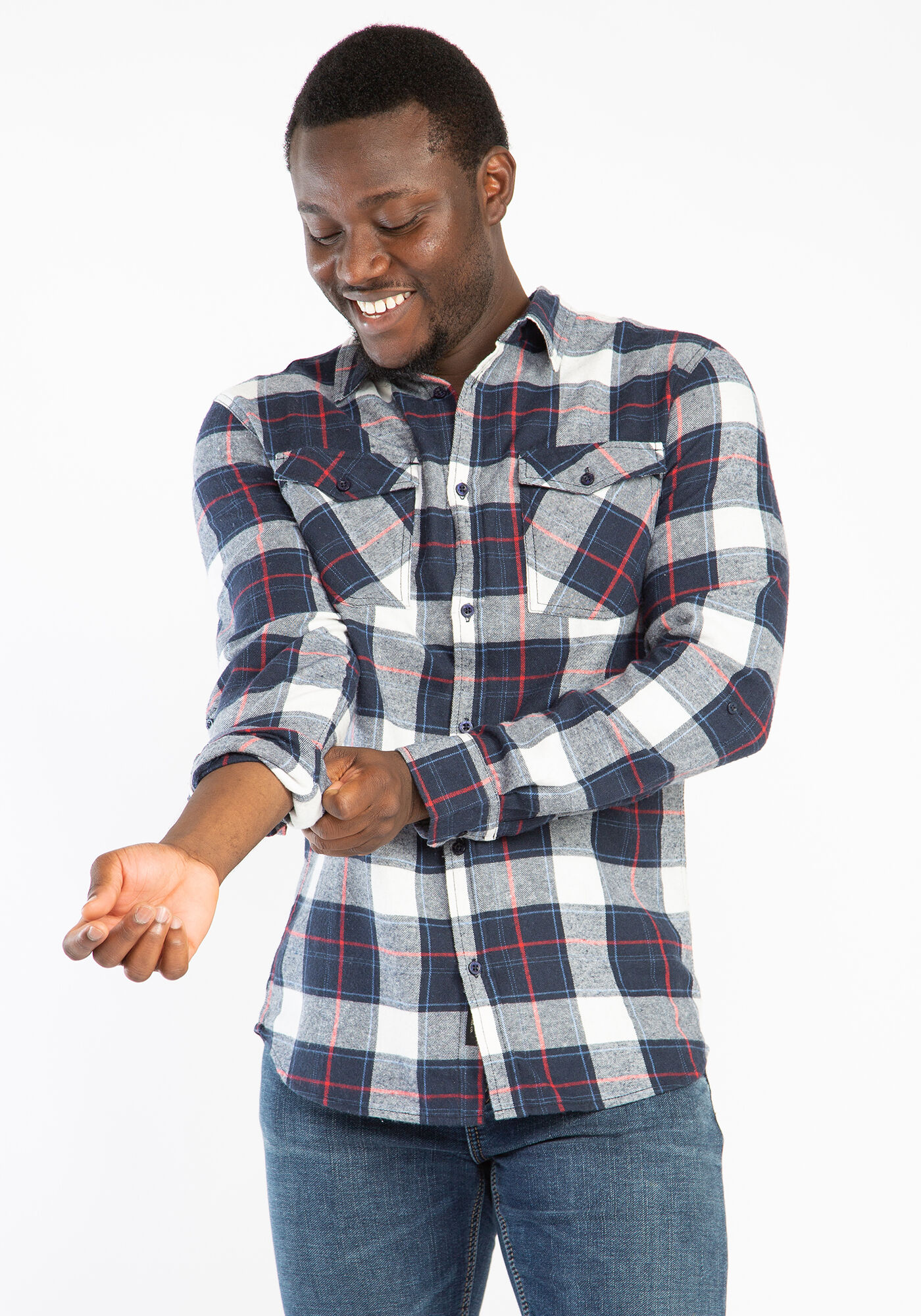 plaid long sleeve shirt Image 5