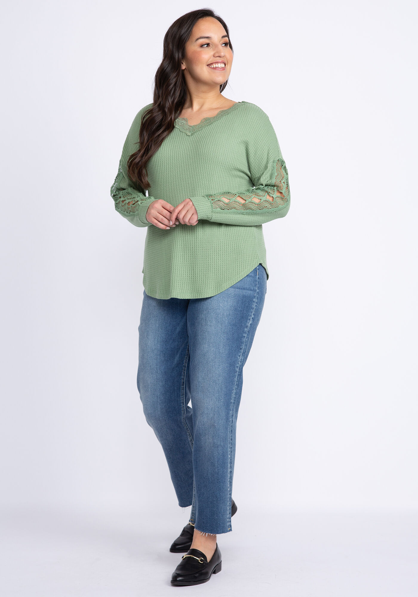 everly crochet trim longsleeve Image 3