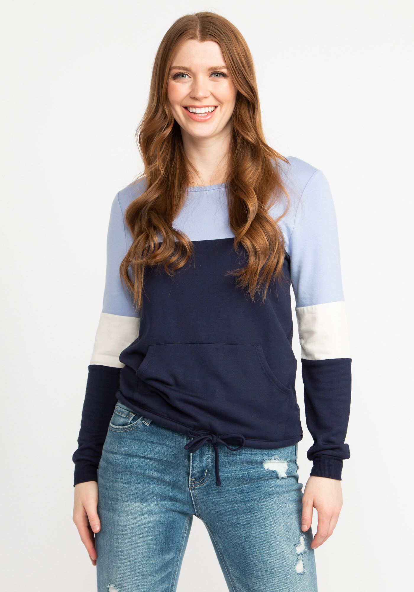 laurie color block sweatshirt Image 1
