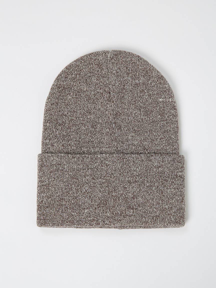 essential ribbed marl beanie