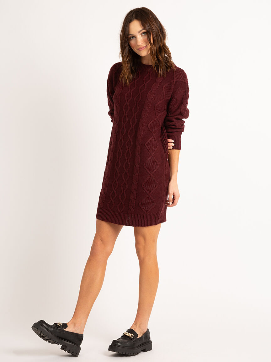 cable sweater dress Image 1