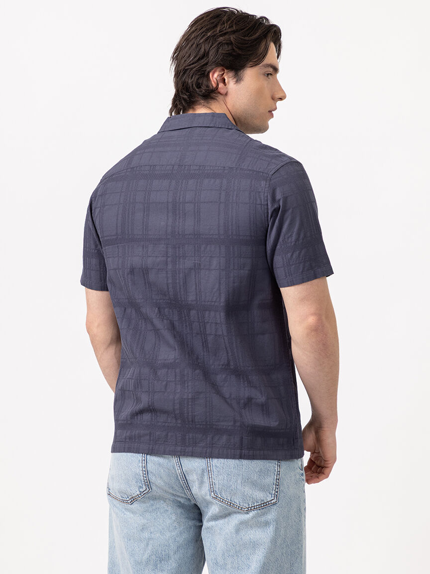 louis plaid textured 1 pkt shirt Image 3