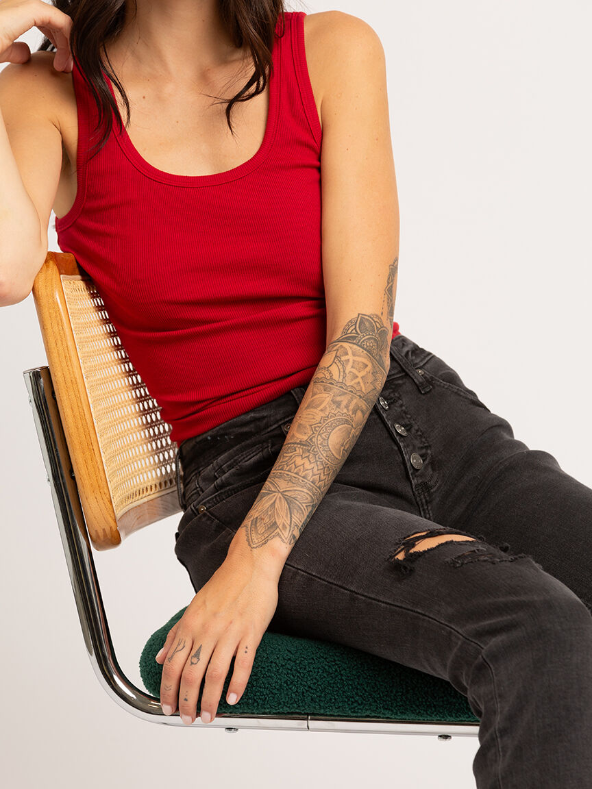 che core double scoop neck tank top Image 5