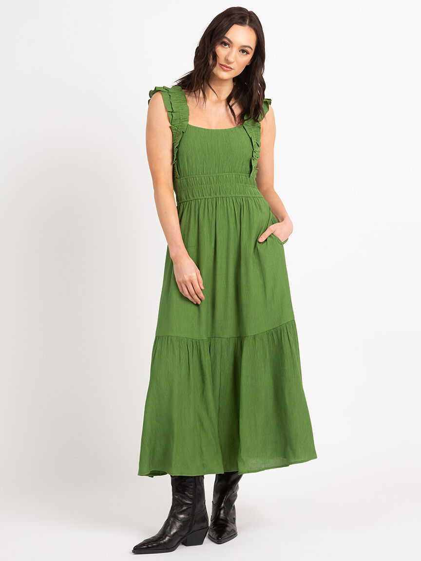 gretchen tiered ruffled strap maxi Image 1