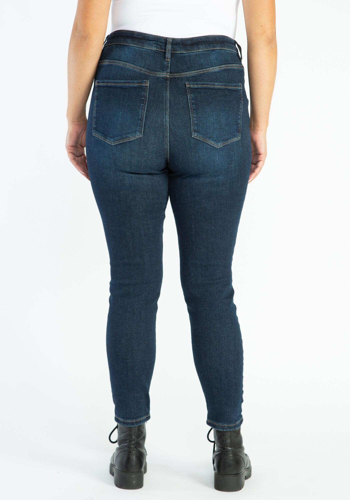 high rise skinny jeans Image 4