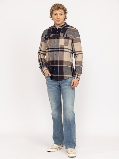 plaid flannel shirt with flap pockets plaid flannel shirt with flap pockets
