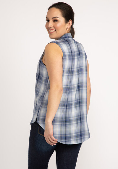 collie sleeveless button up blouse Image 2
