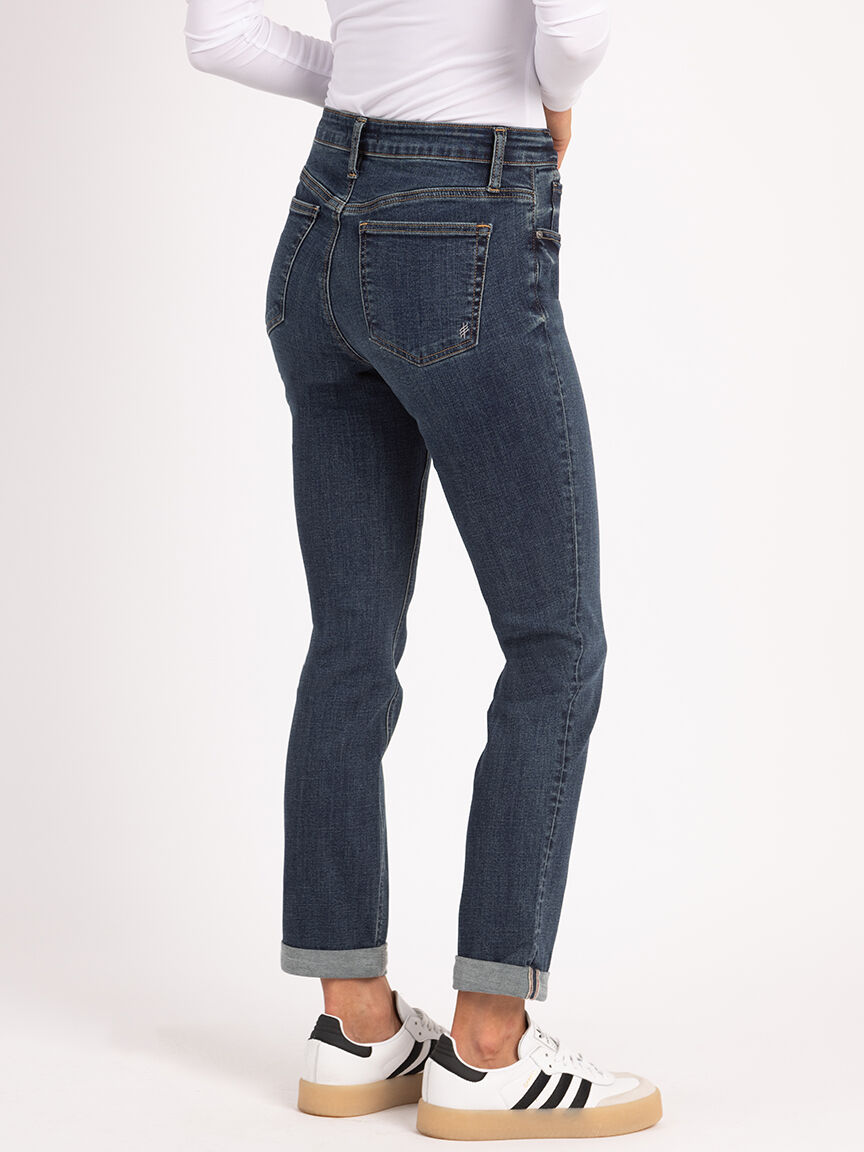 beau slim boyfriend jean dark authentic Image 3