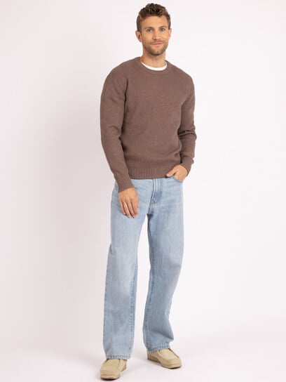 derek washed ribbed crewneck derek washed ribbed crewneck