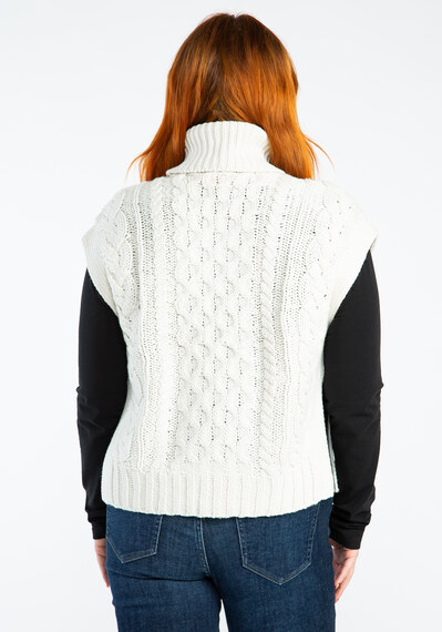 cable sweater vest Image 2