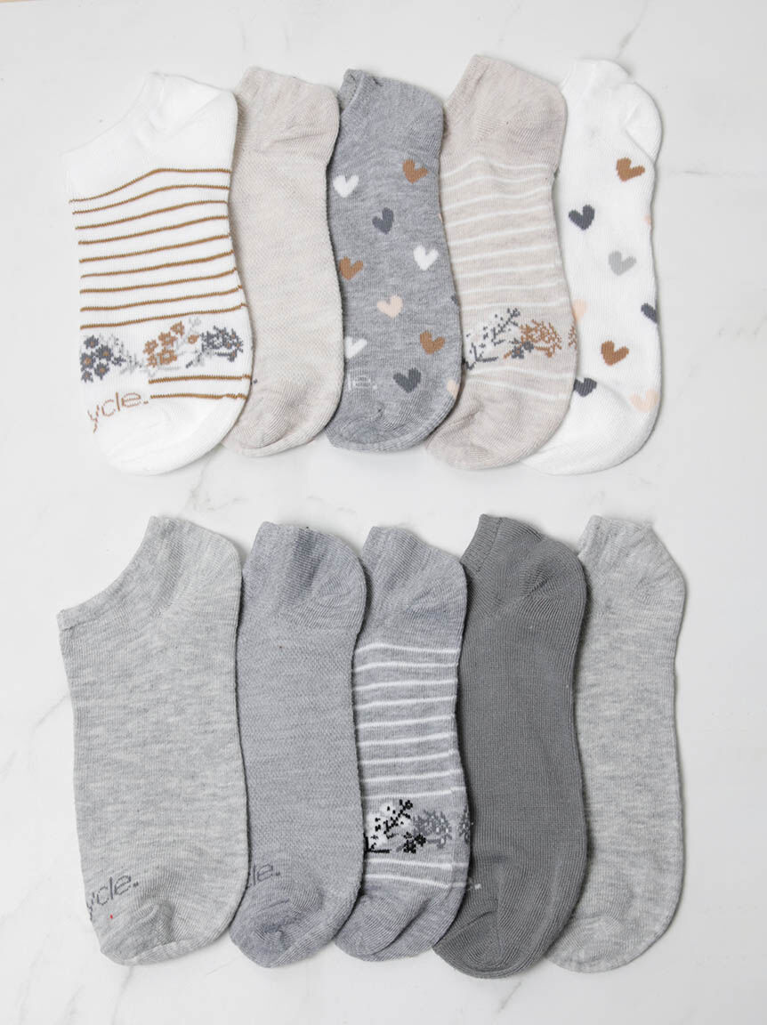 10 pack no show women's socks Image 2
