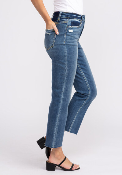 high rise straight jeans Image 3