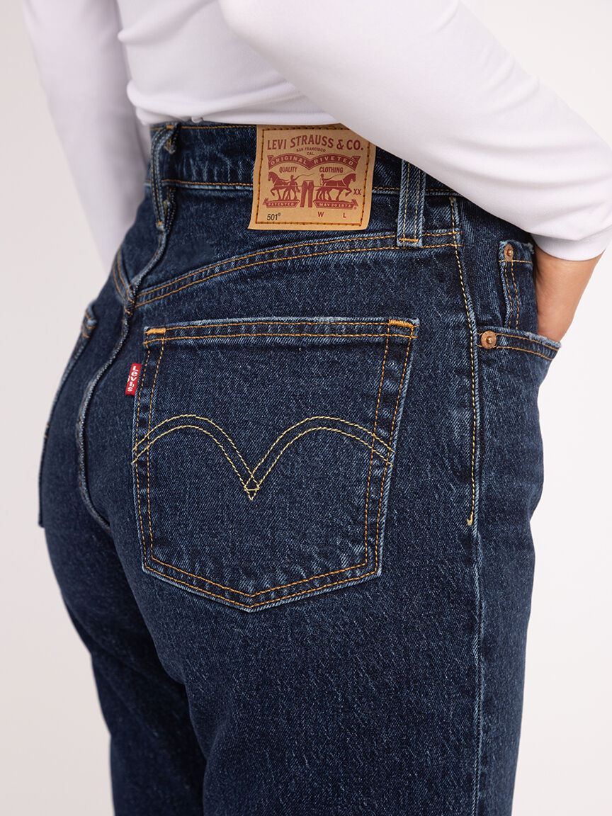 501 straight leg jean dark authentic Image 5