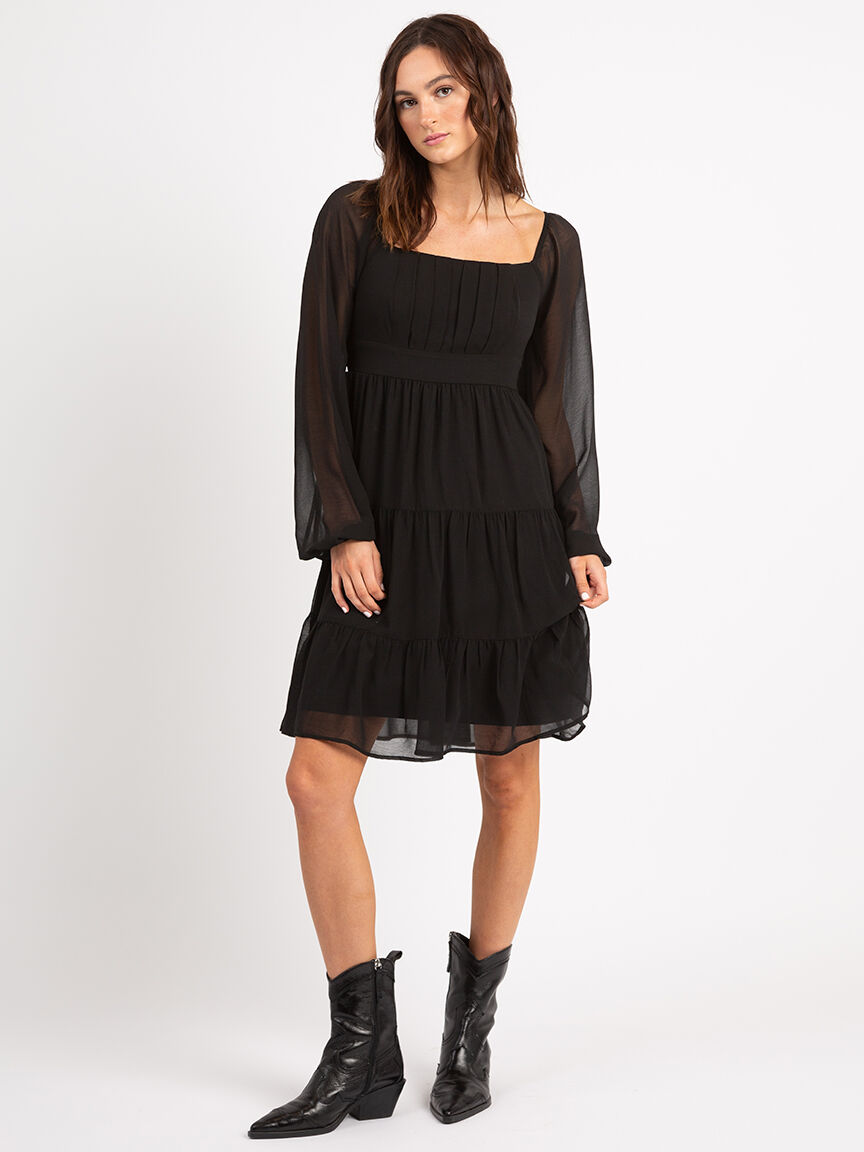 granger square neck knee length dress Image 2