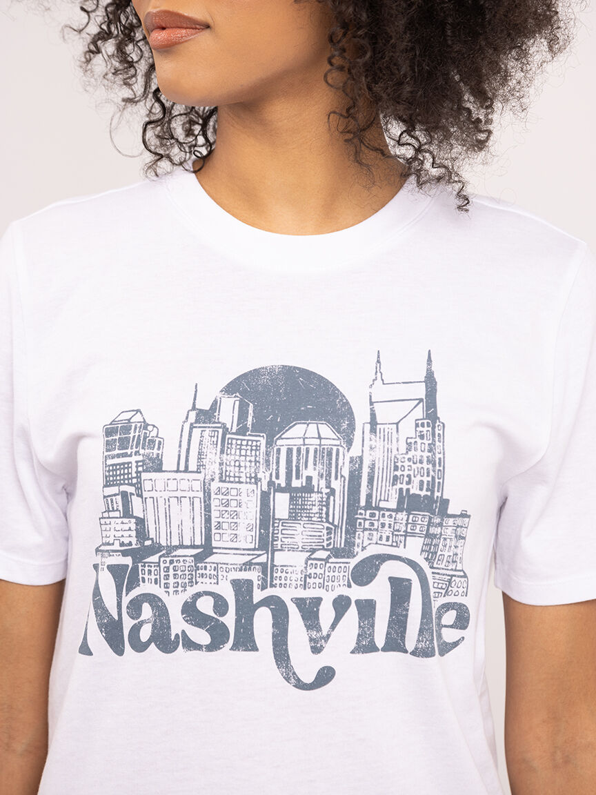 nashville crew neck graphic t-shirt