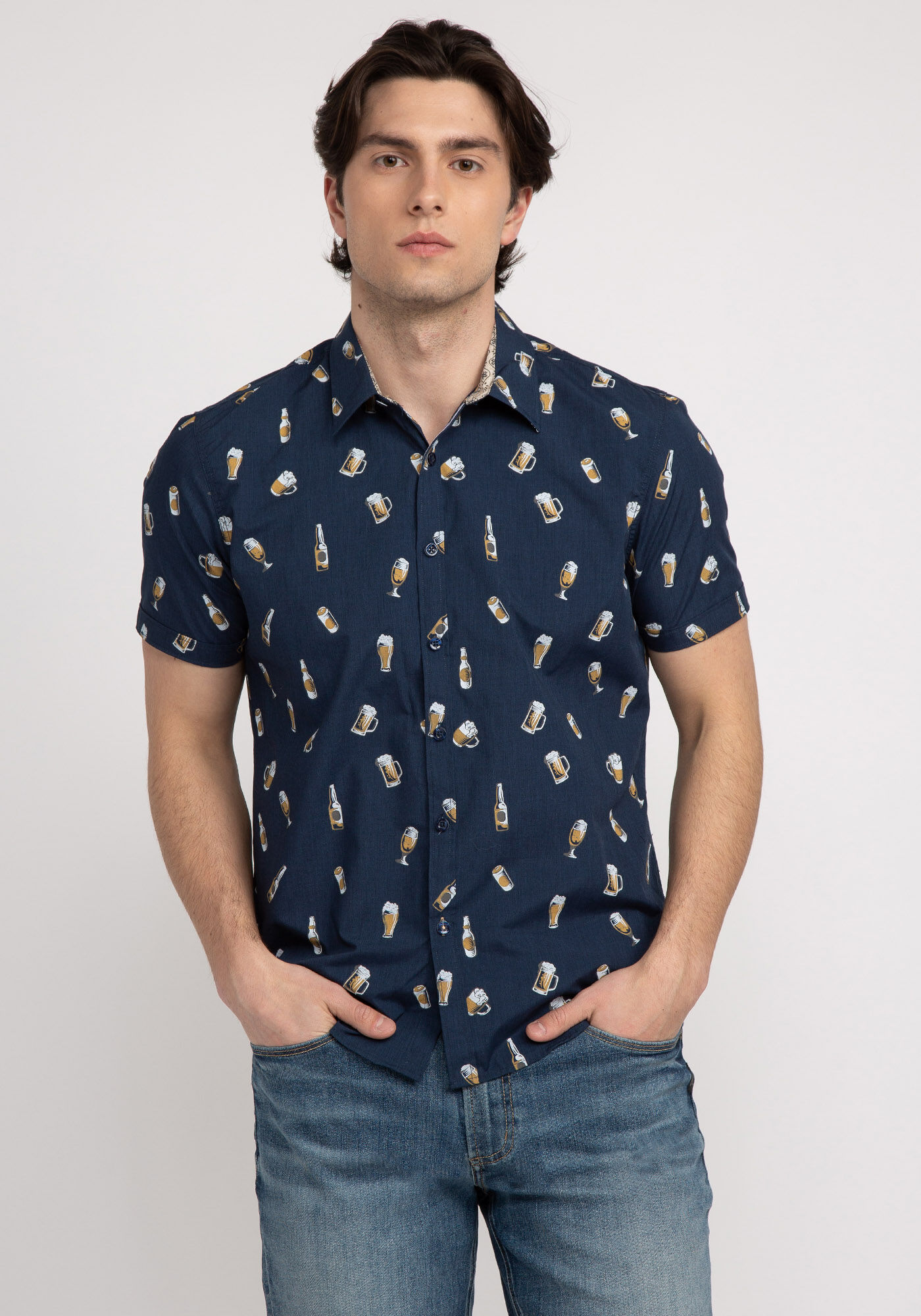 beers short sleeve shirt Image 1