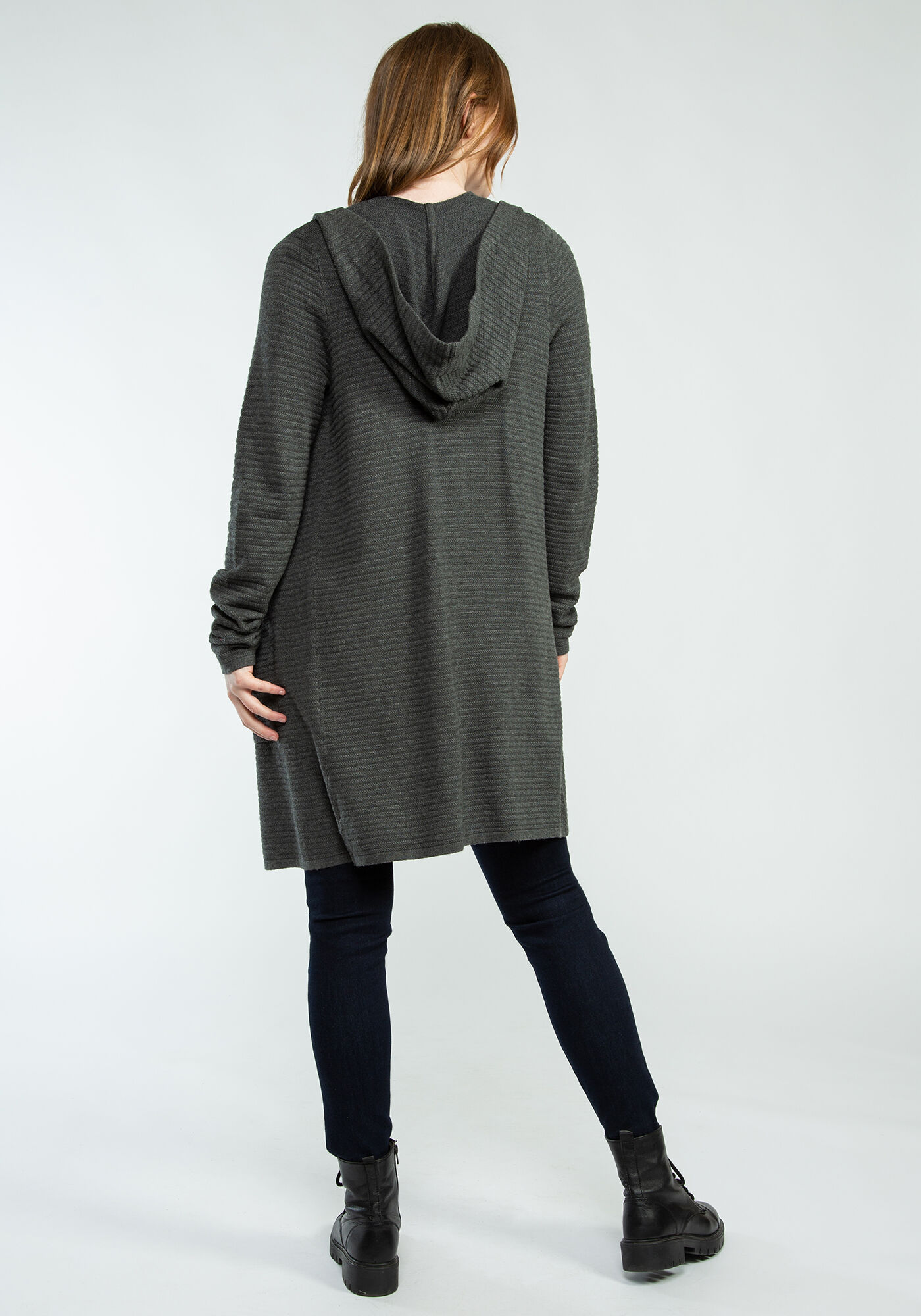 niki hooded ottoman cardigan Image 2