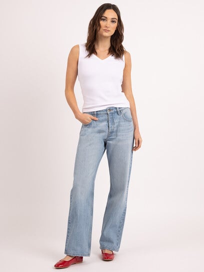 leela double v neck tank leela double v neck tank