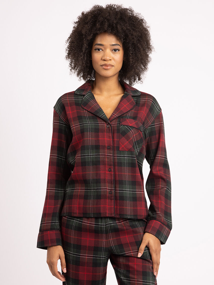 emelie flannel lounge top Image 4