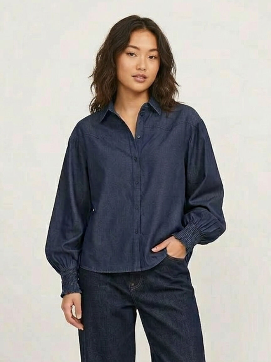 debby chambray ballon shirt Image 1