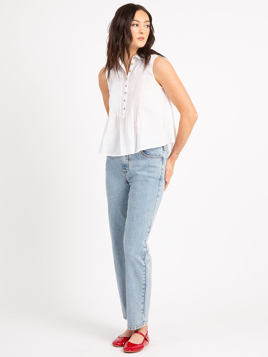 shaina sleeveless pintuck blouse Image 2