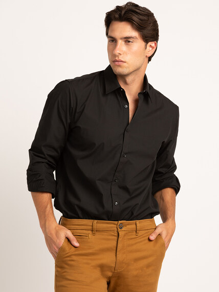 men's solid poplin dress shirt Image 2