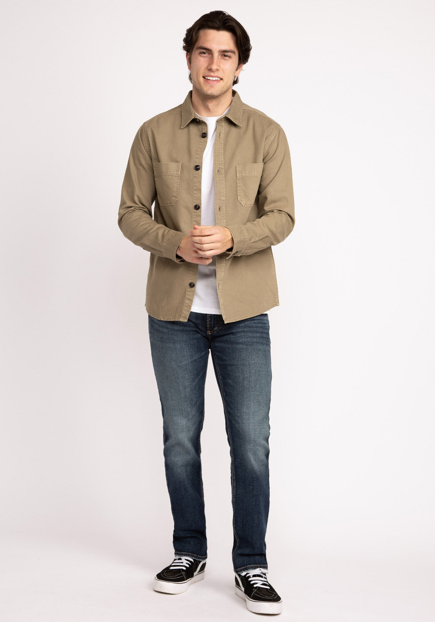 peter twill shacket Image 4