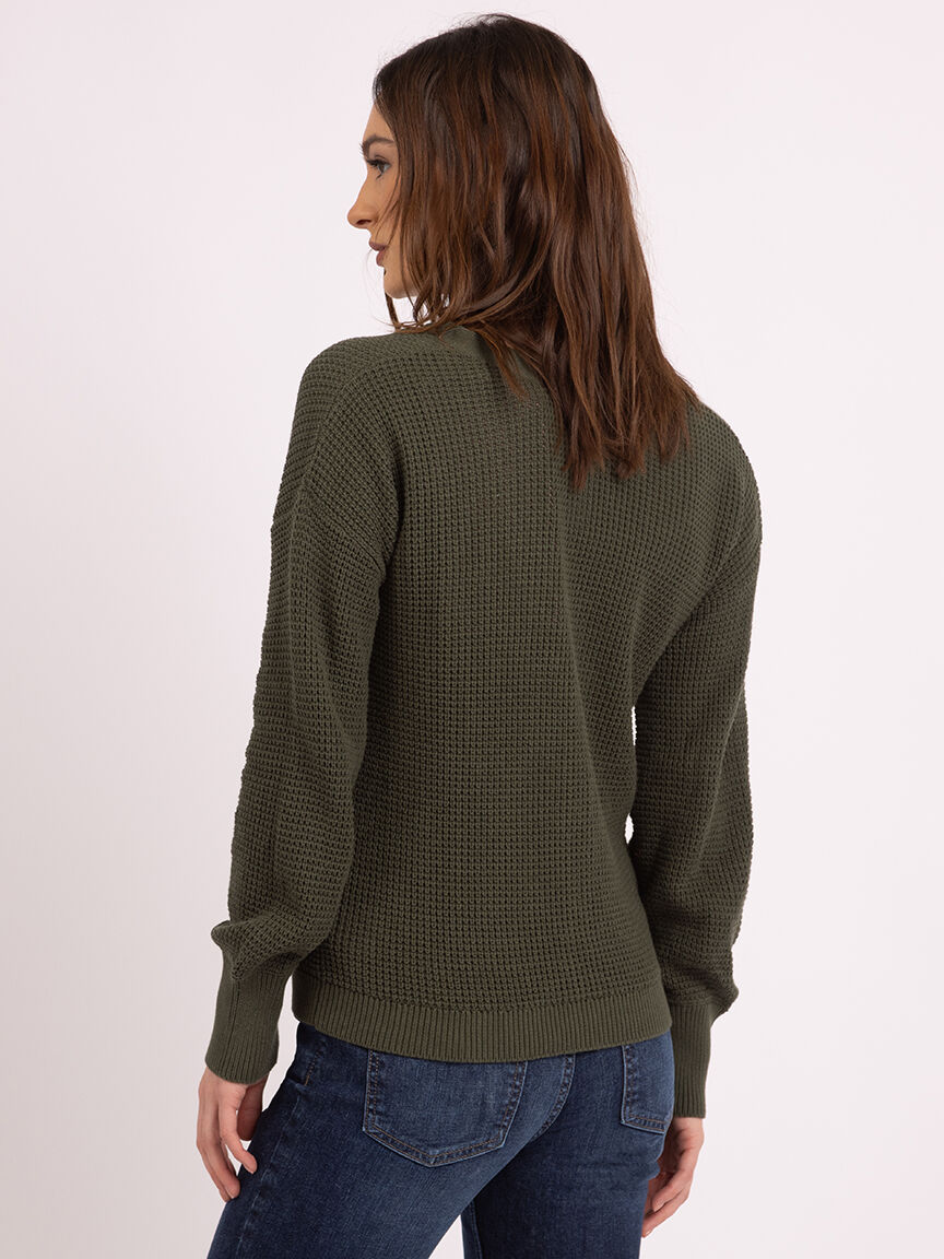 bloom vneck button front  cardigan Image 3