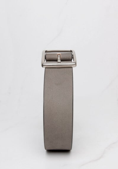men's belt with nubuck leather Image 2