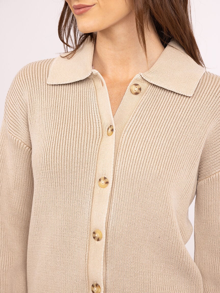marta button front cardigan