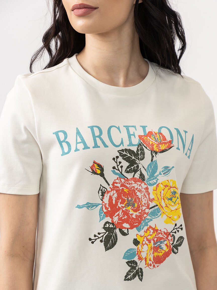 barcelona graphic tee