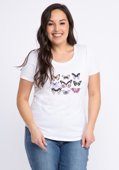 butterfly graphic t-shirt Image 1
