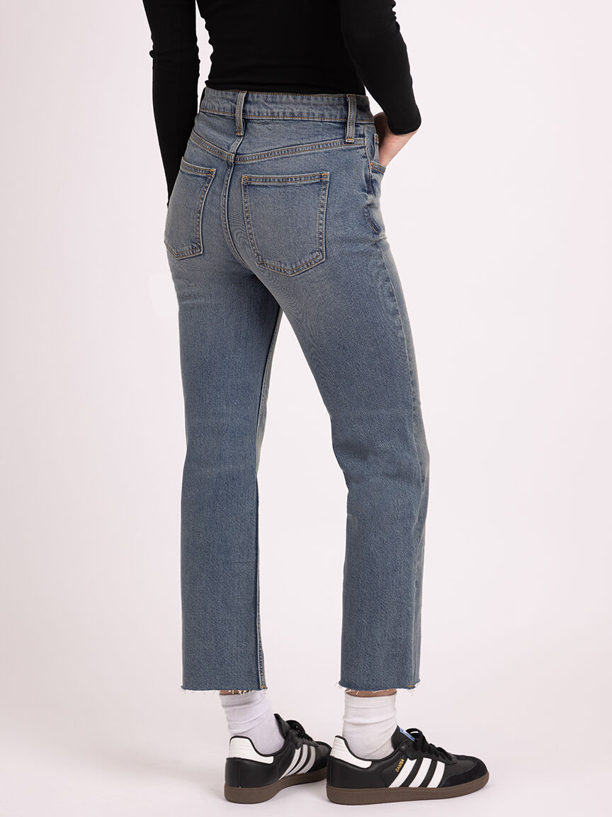 cropped flare jean medium authentic