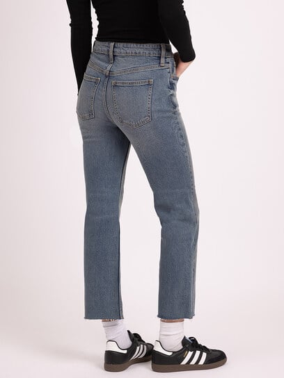 cropped flare jean medium authentic cropped flare jean medium authentic