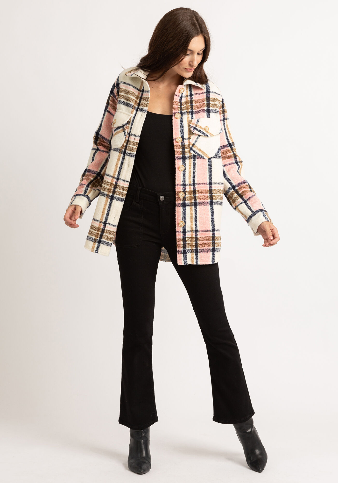 sutton kismet button front shacket Image 3